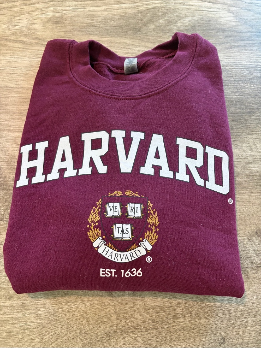 Harvard Women's Crewneck Sweatshirt - Burgundy